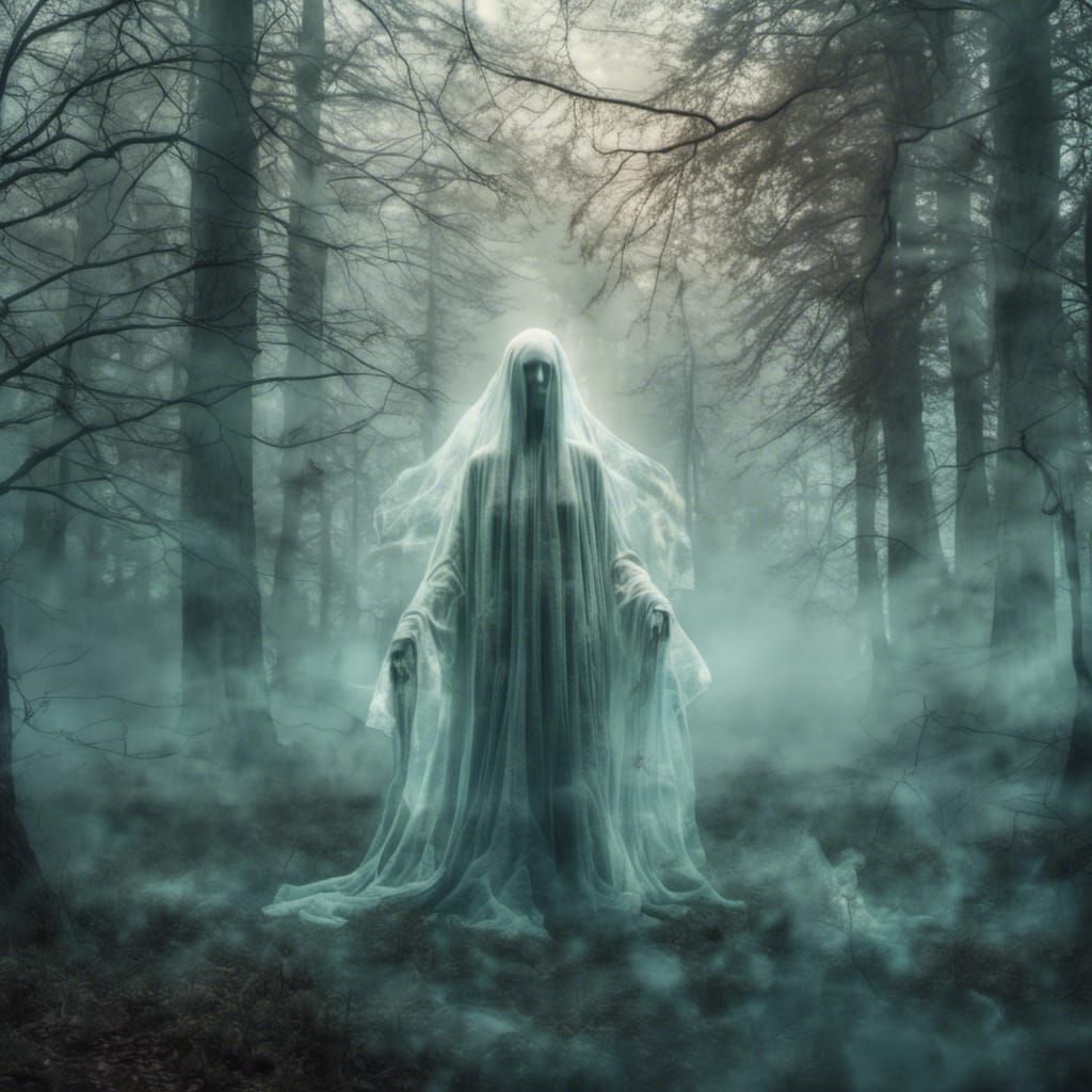 Soul Escaping Body: A Ghostly Double Exposure