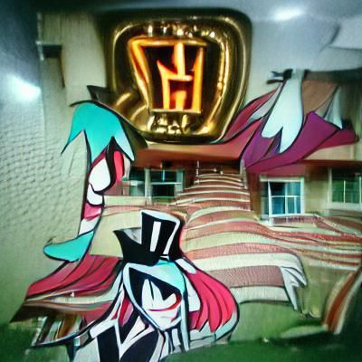 Hazbin Hotel Character in Animated Style