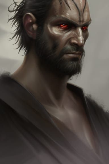 Sinister Portrait of Peter Niers in Expressionist Style