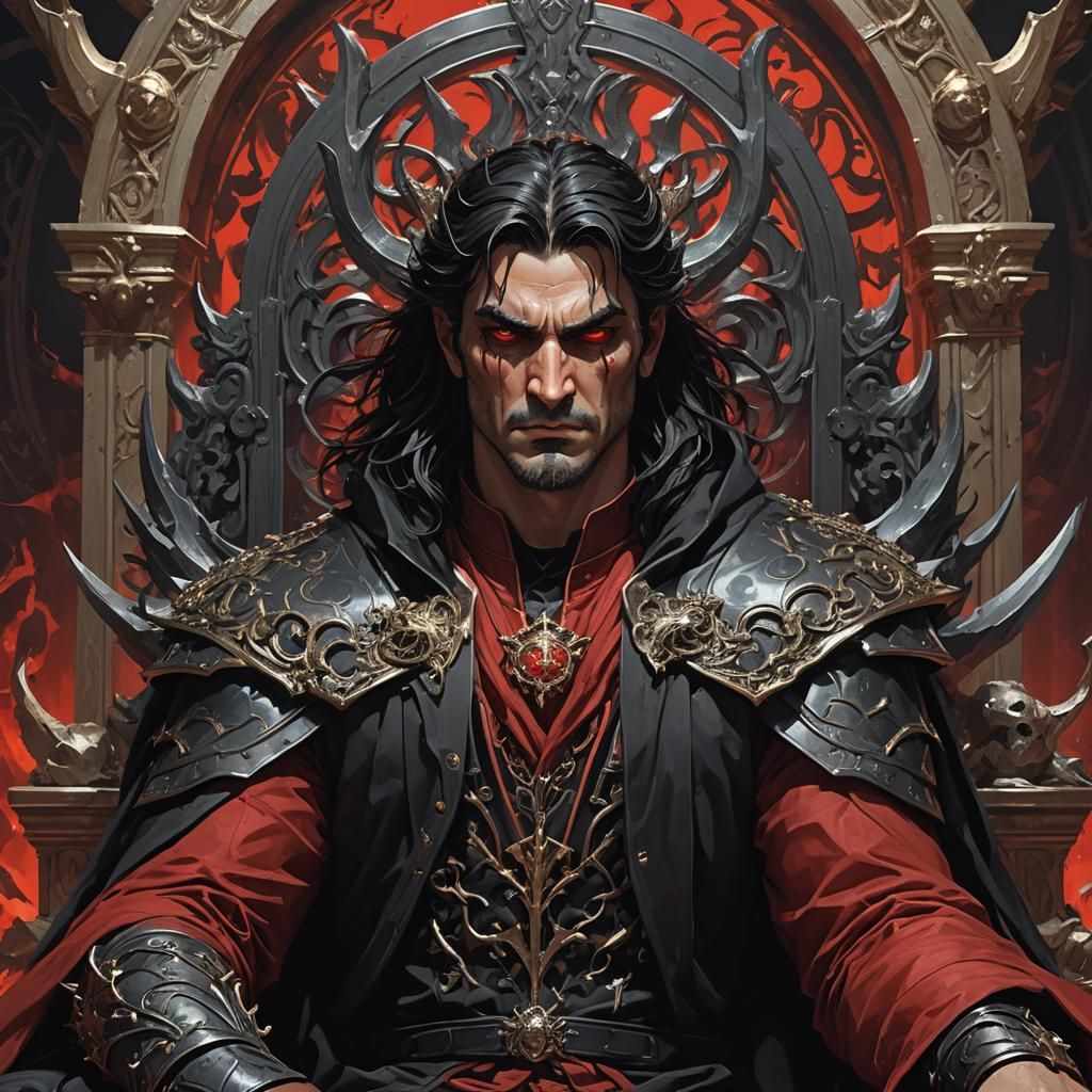 Hades God of Wealth on Iron Throne