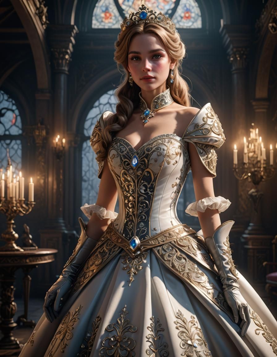 Beautiful Princess in Dress: 8k Concept Art