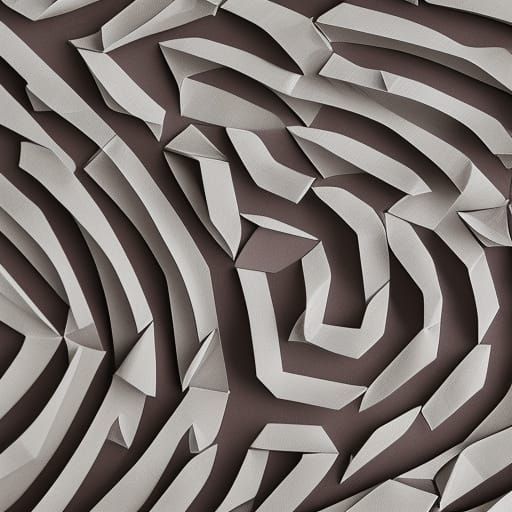 Origami Maze Papercraft in 8K Resolution