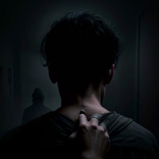 Eerie Ghostly Arm Reaching for Man in Hospital