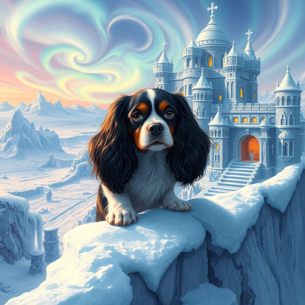 Cavalier King Charles Spaniel: Guardian of Frozen Fortress