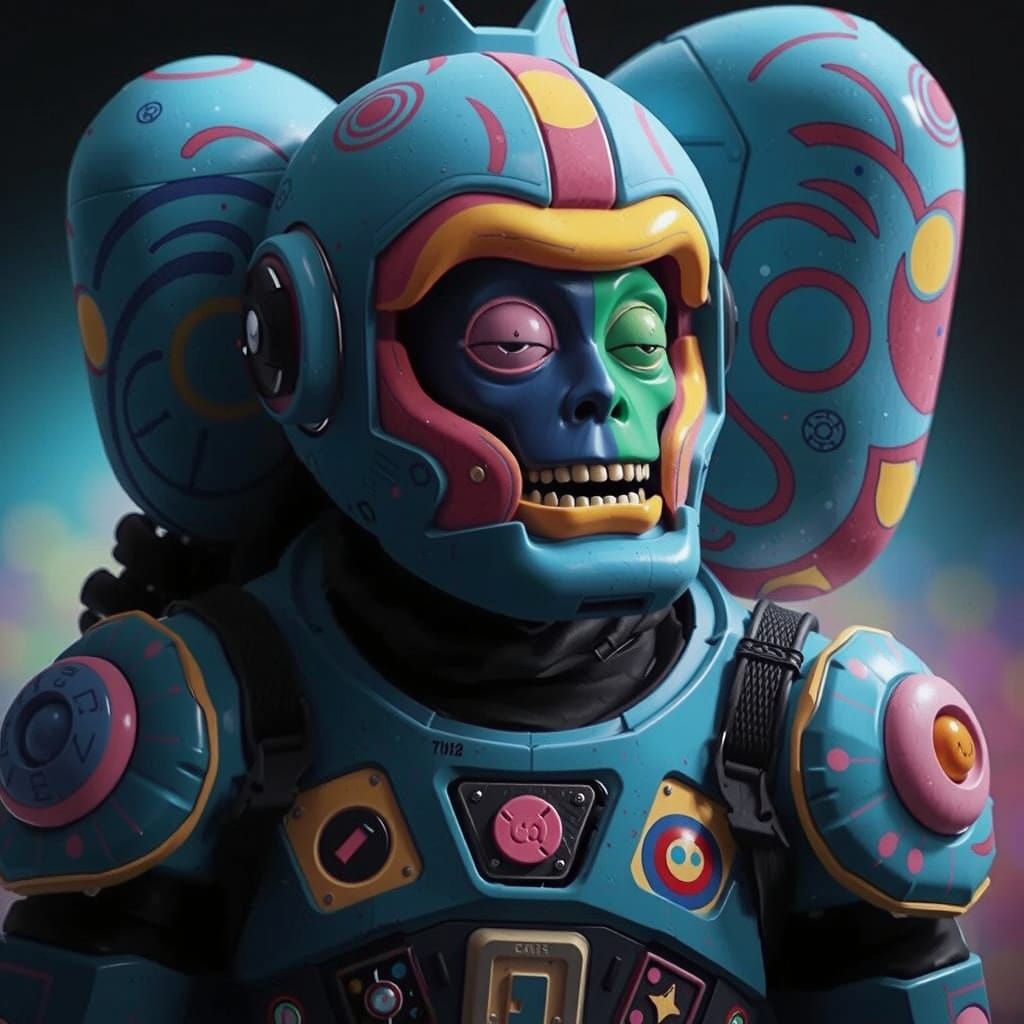 Sci-Fi Movie Scene in Candyland Art Style