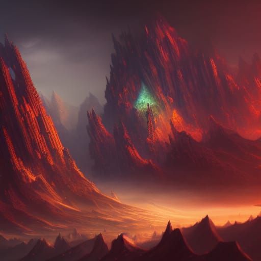 Fantastical Matte Painting with Intricate Detail