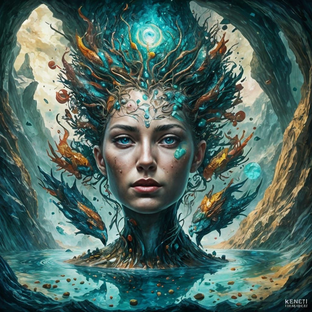 Ineluki Storm King in Elemental Surreal Cave