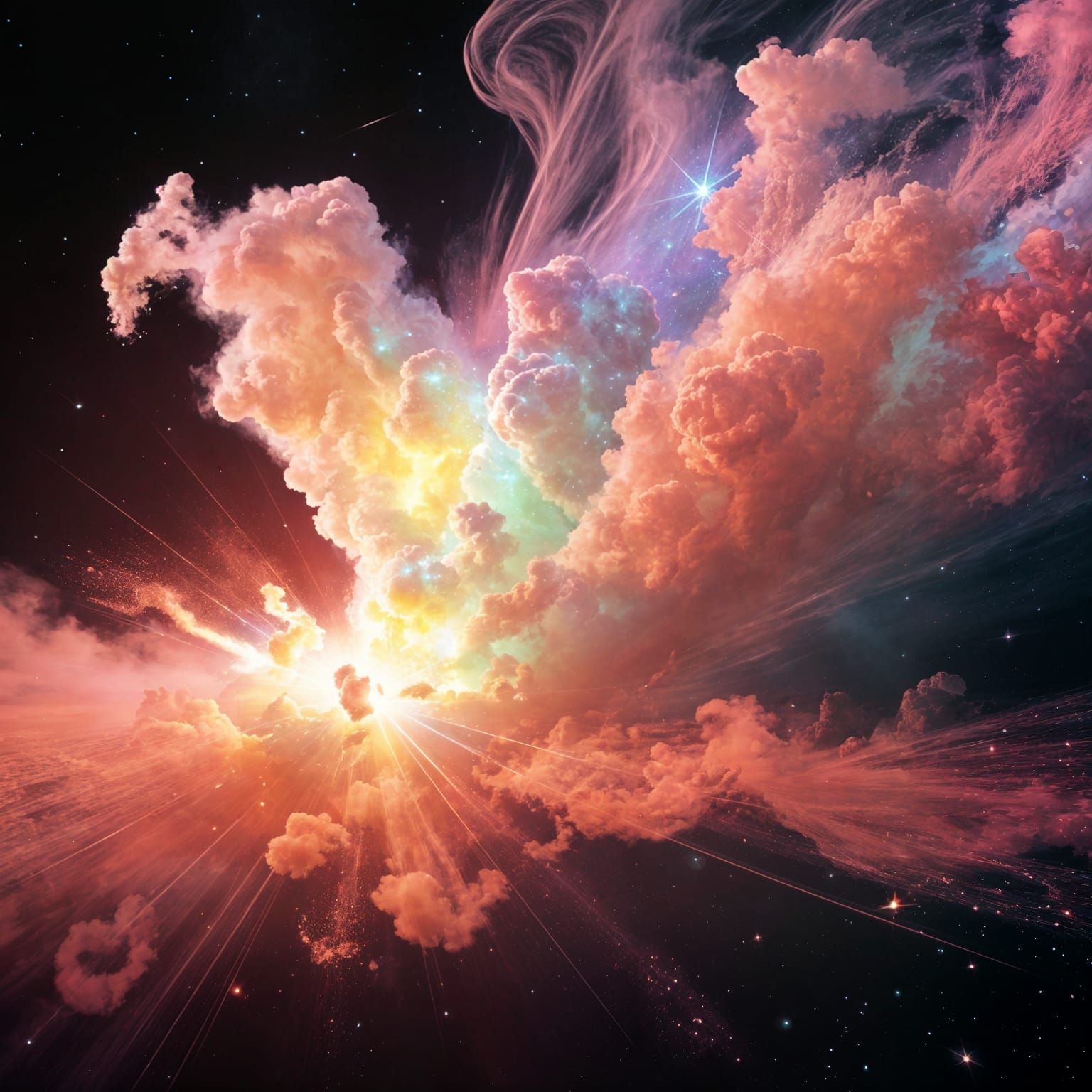 Cosmic Cataclysm in Outer Space