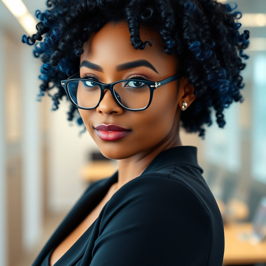 Professional Woman Portrait in Office Setting