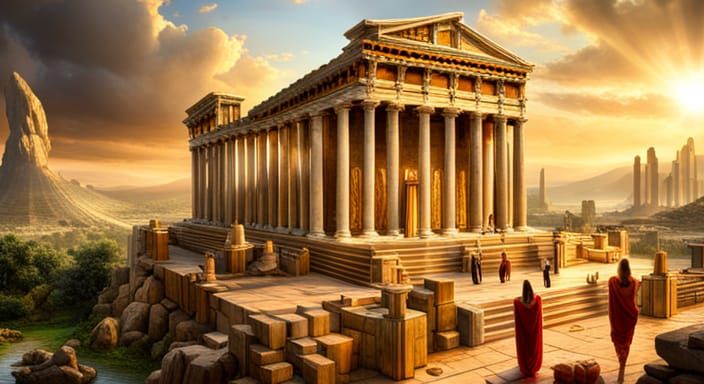 Temple of Artemis Sacrifice: Fantasy Concept Art