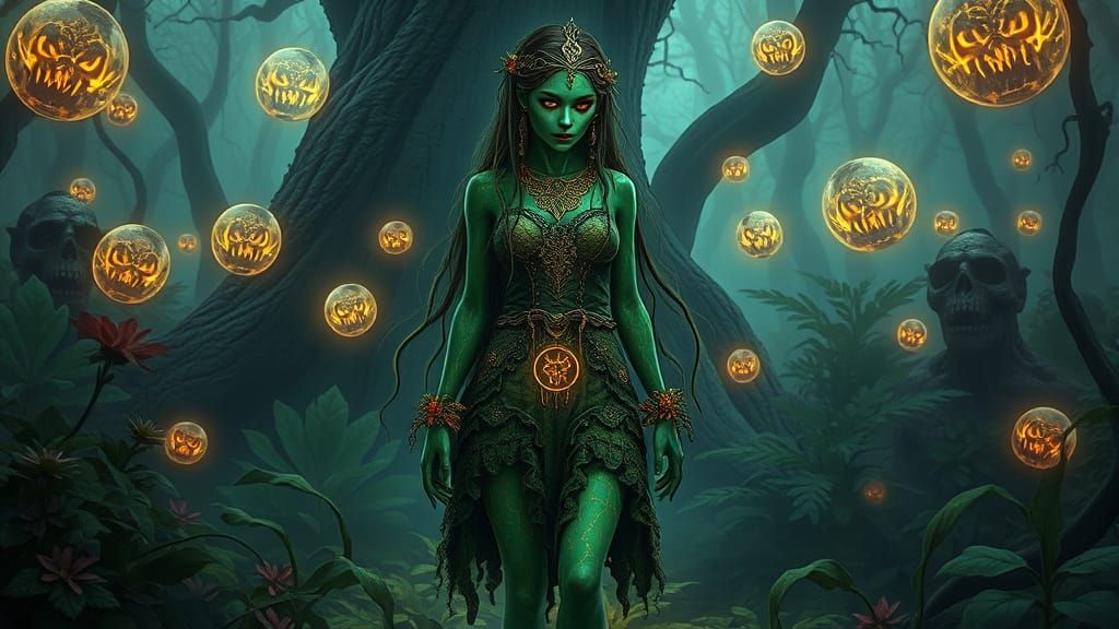 Hyperreal Forest Guardian in Mystical Garden