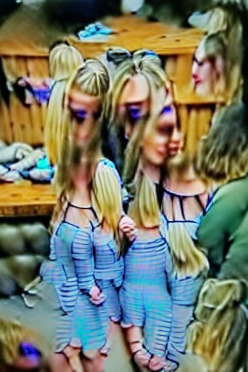 Trained Twins: A Color Photo of Look-Alike Women