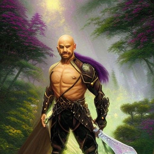 Black Male Ranger in Ethereal Fantasy Style