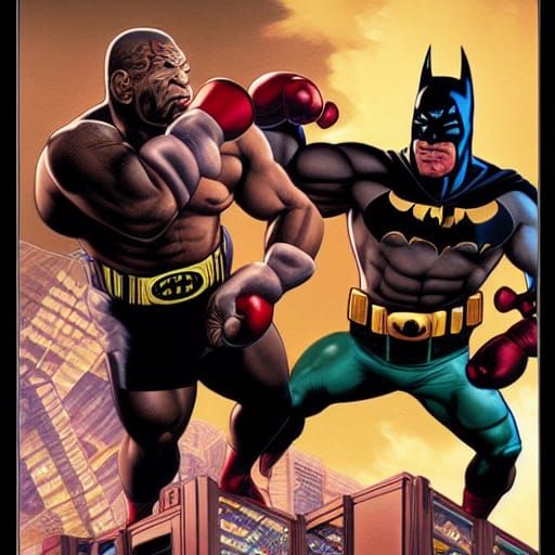 Mike Tyson vs Batman comic book