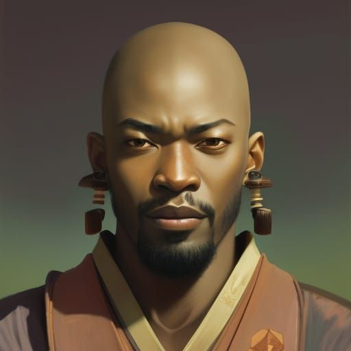 African Vulcan in Sengoku Japan: Digital Fan Art