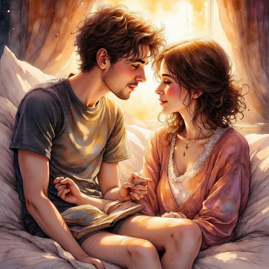 Whispers of Forever in Warm Golden Light