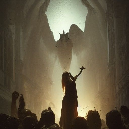 Sinister Offering in Dark Fantasy Style