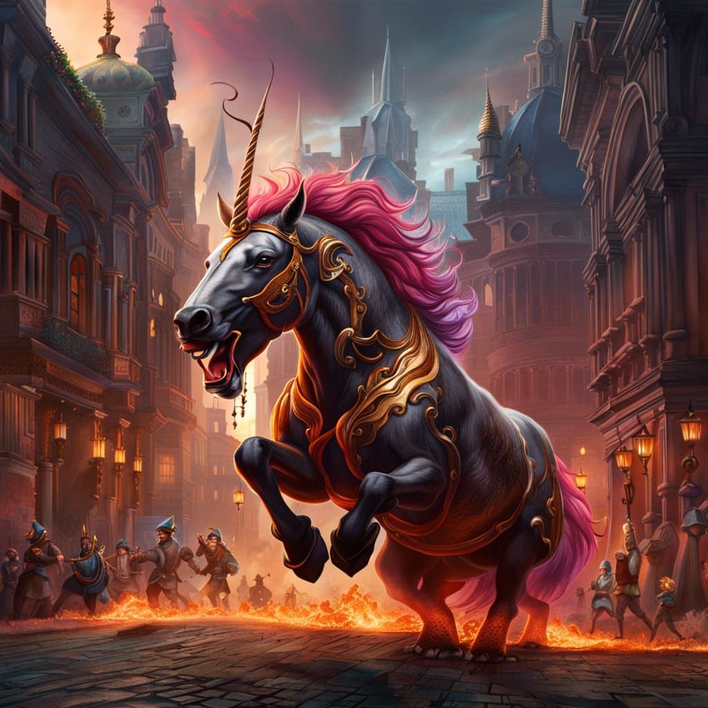 "Fire Unicorn Rampage"