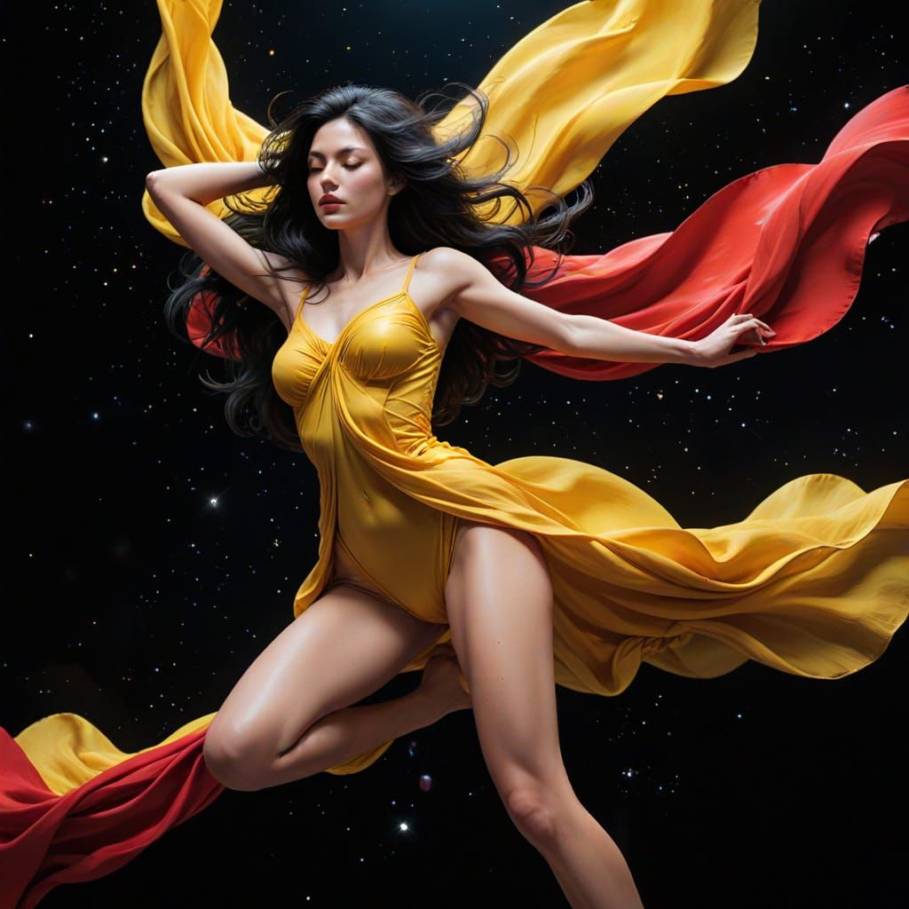 Cindy Moon in a Stunning Derpix-Inspired Cosmic Scene