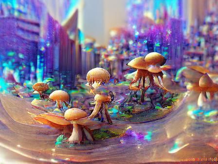 Enchanted Mushroom City: Resin Art with Fairies