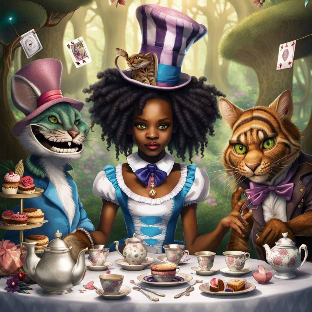 African Alice in Wonderland Tea Party