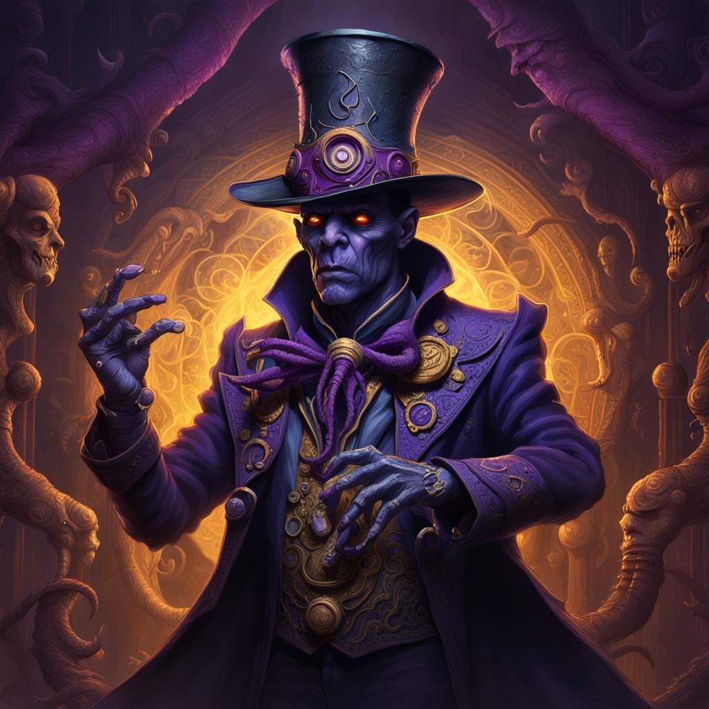 Nyarlathotep as Voodoo Loa in Dark Fantasy Art