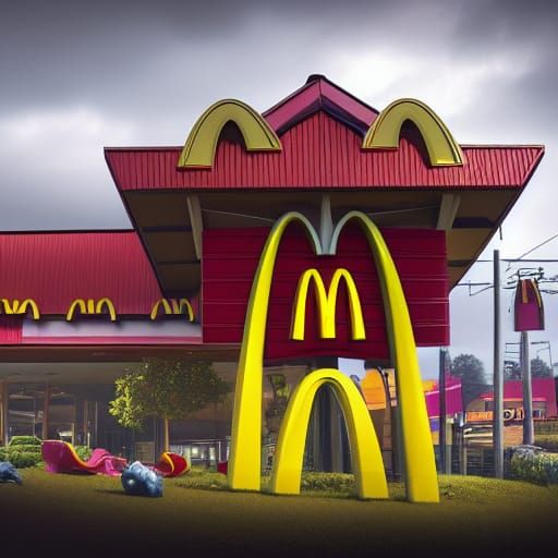 McDonald's Play Place: Epic Digital Matte Painting