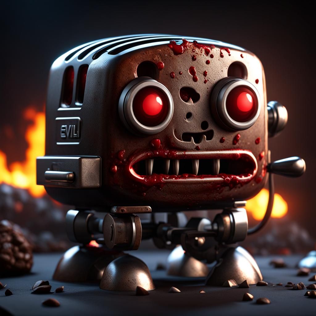 Evil robotic toaster
