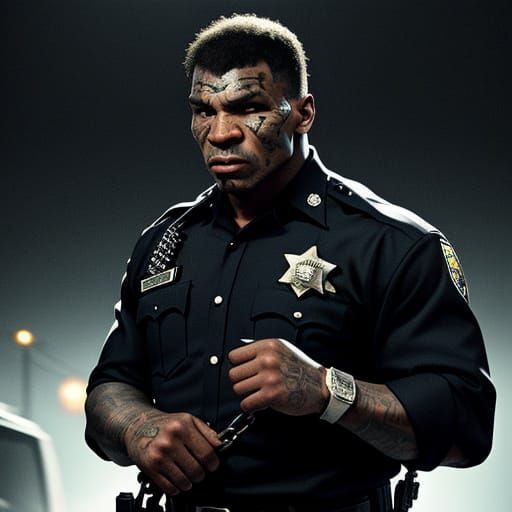 Mike Tyson Arrested in Gritty Cinematic Film Still