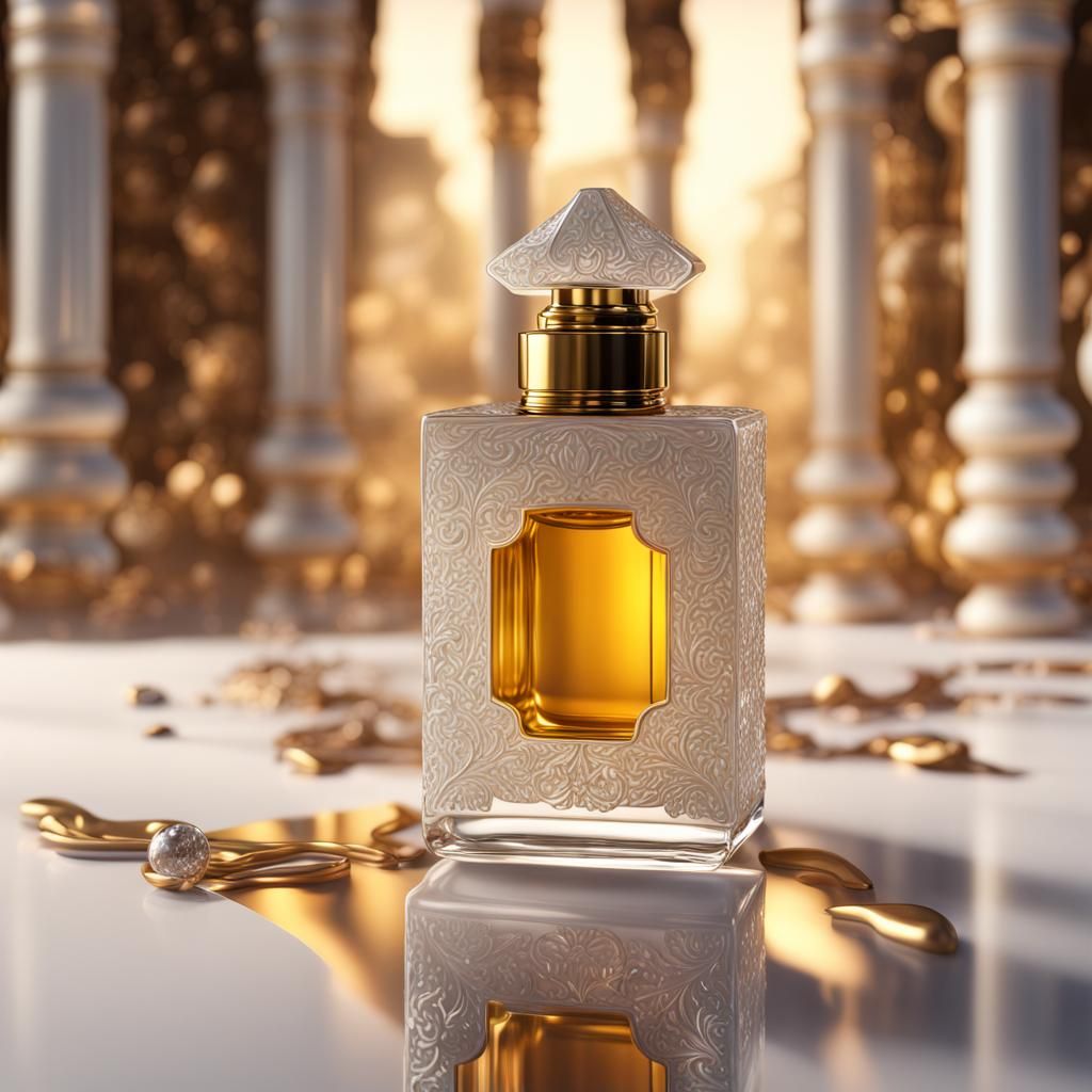 Arabian Perfume Oil: Detailed Matte Painting