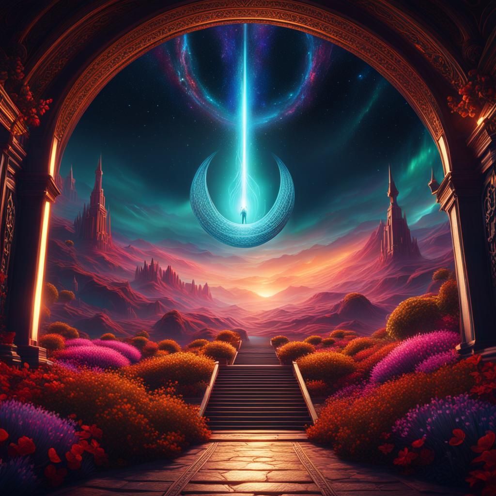 Path to Afterlife: Cinematic, Detailed Concept Art