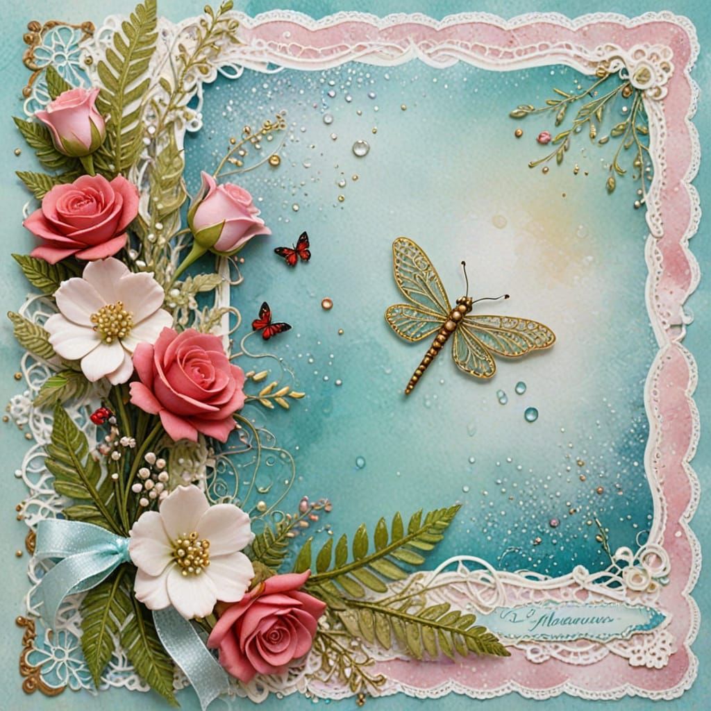 Whimsical Fairy Tale Scrapbook Page