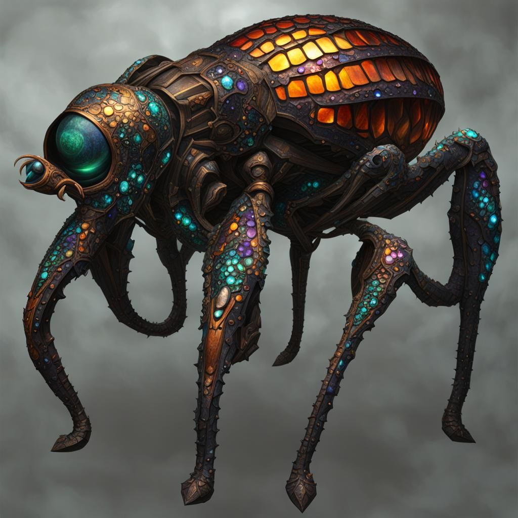 Iridescent Insectoid Creature of the Underground