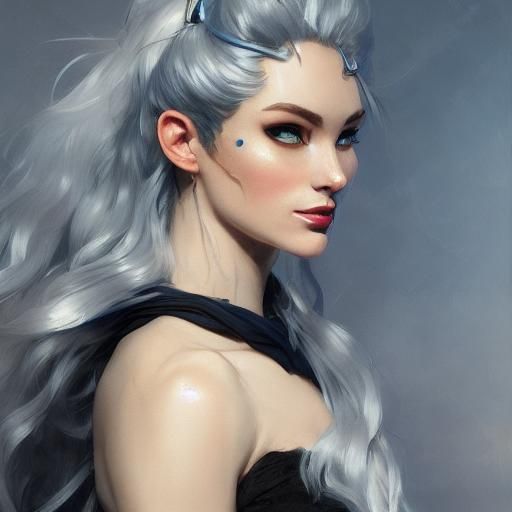 Cat Girl Portrait in Hyperdetailed Style