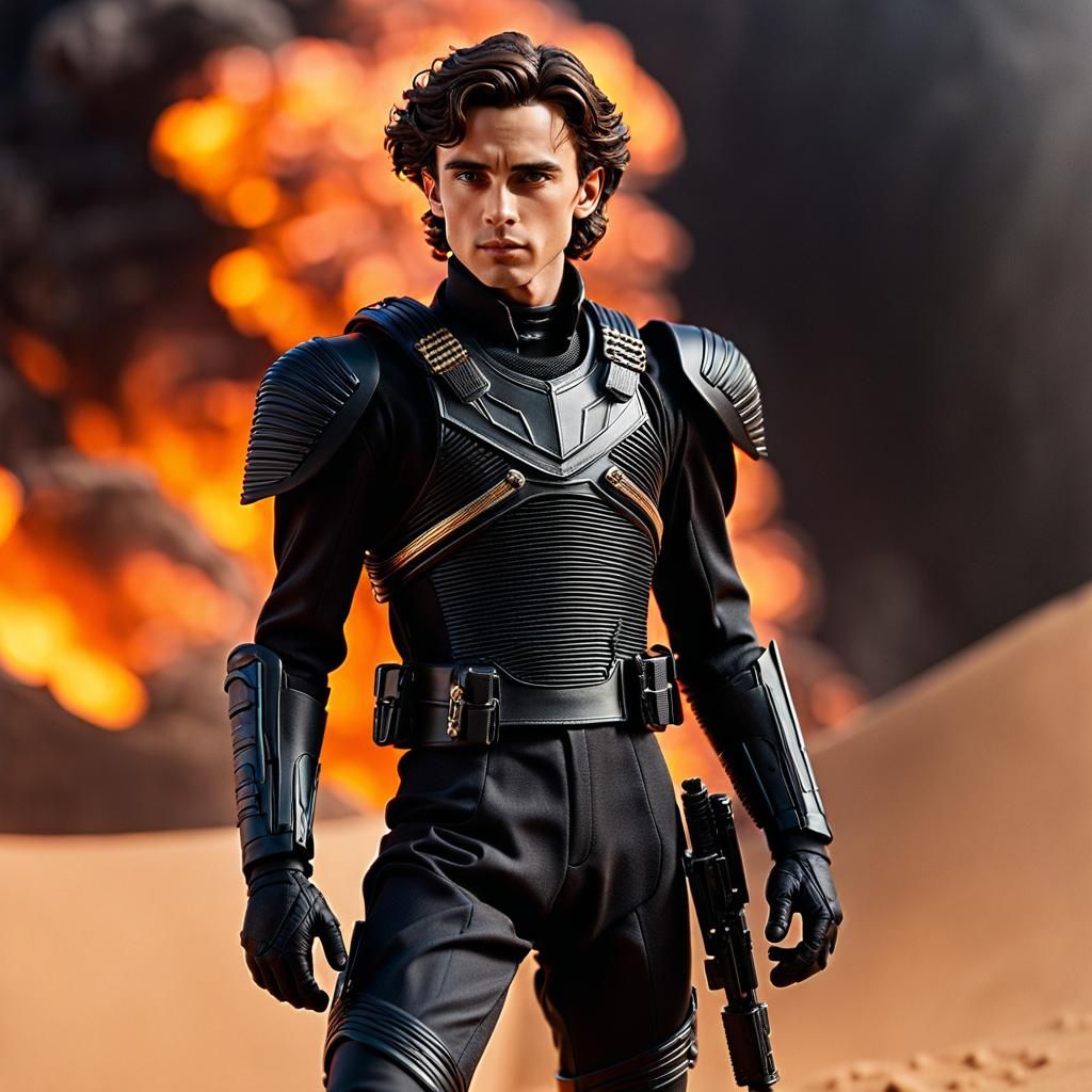 Detailed Action Figure of Paul Atreides in Stilsuit