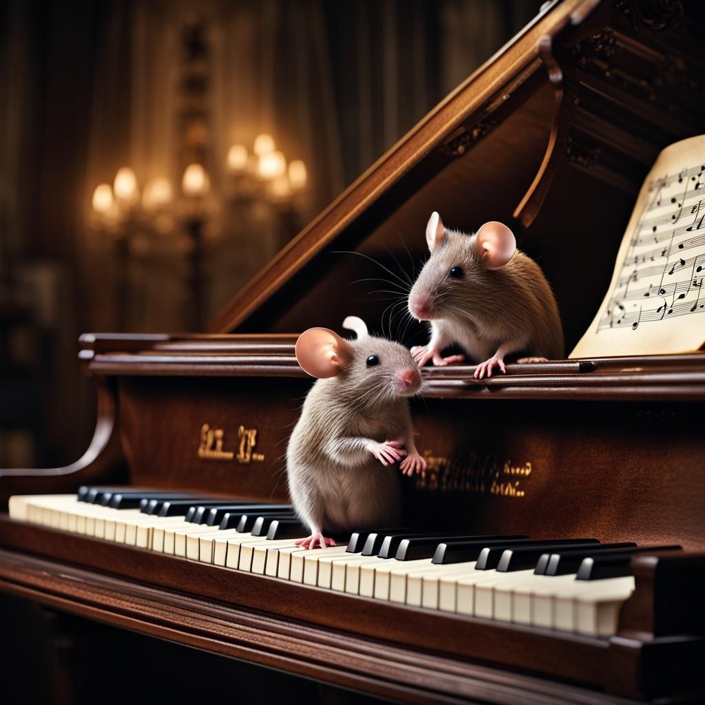 Musical Mice Melodies in Hyperrealistic Detail