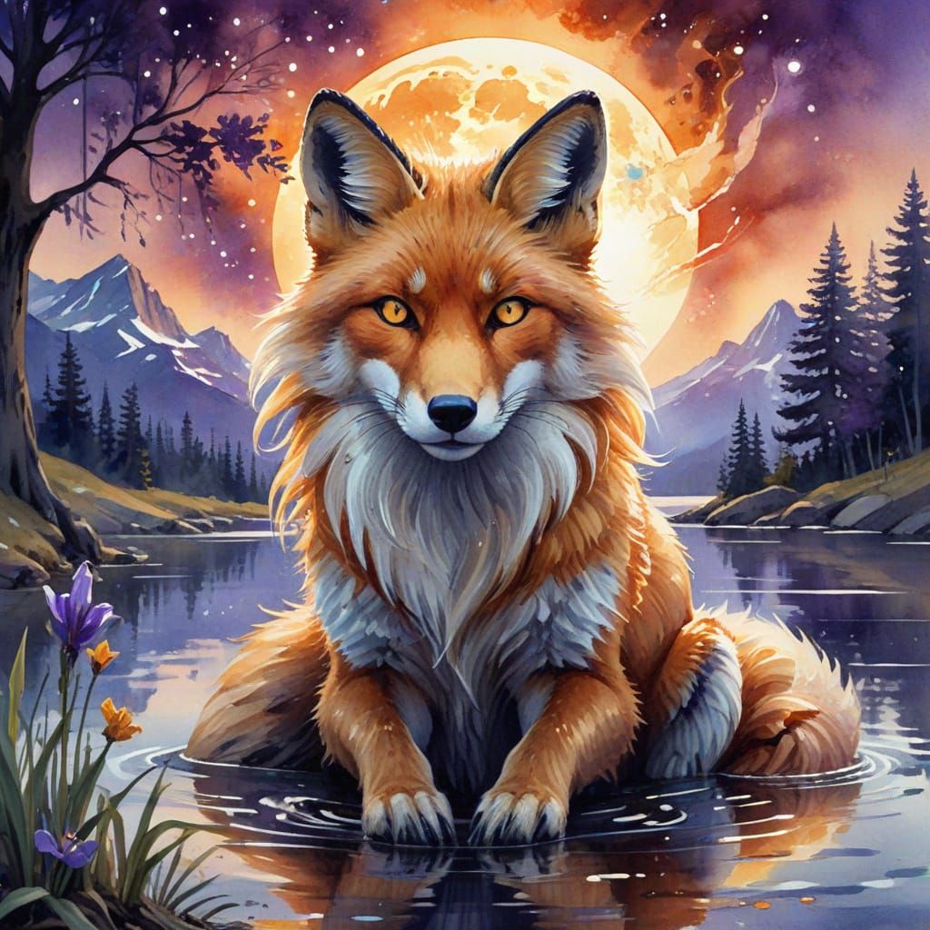 Ethereal Nine-Tailed Fox of Ambition and Destiny