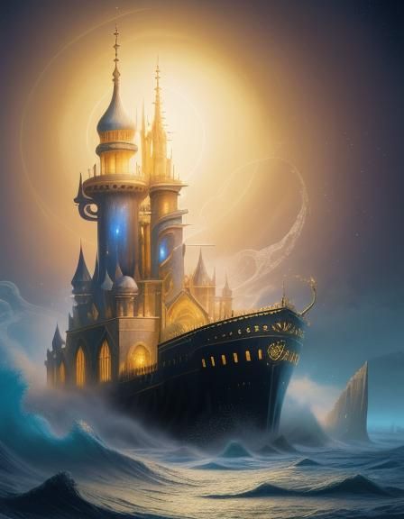 Dreamlike Visions of Golden Mist and Distant Lands