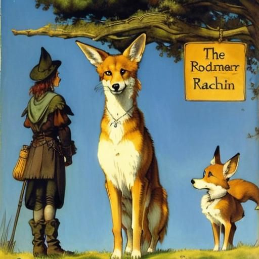 Fox in Enchanted Forest, Rackham Style