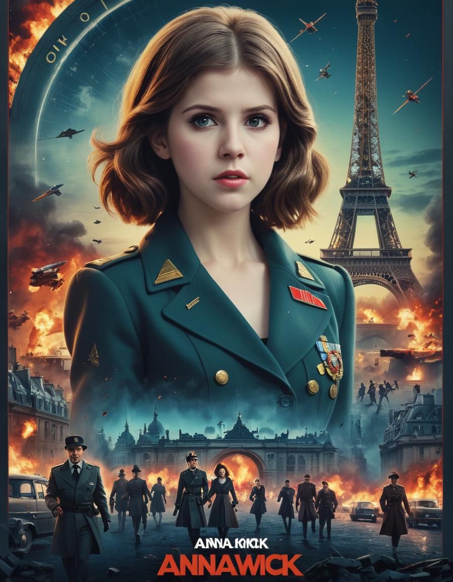 Anna Kendrick in 1980s Romantic Movie Poster
