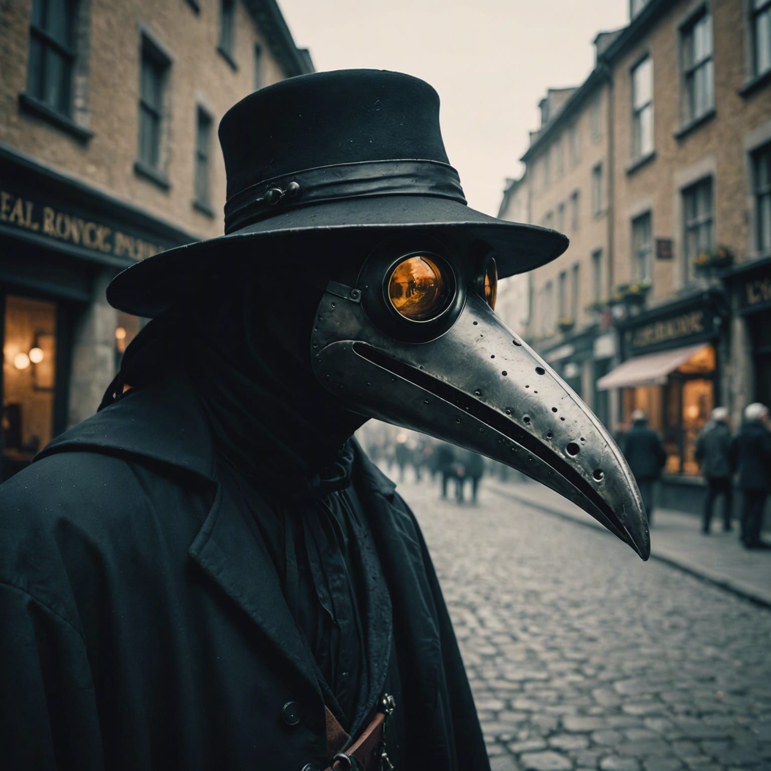 a plague doctor