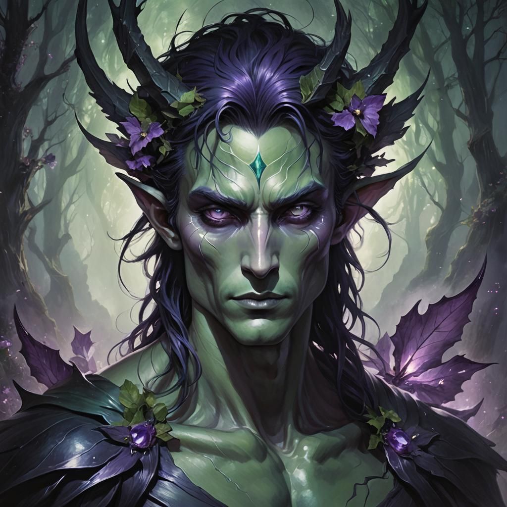 Enchanting Nyxian Fae Depiction: Beauty and Darkness