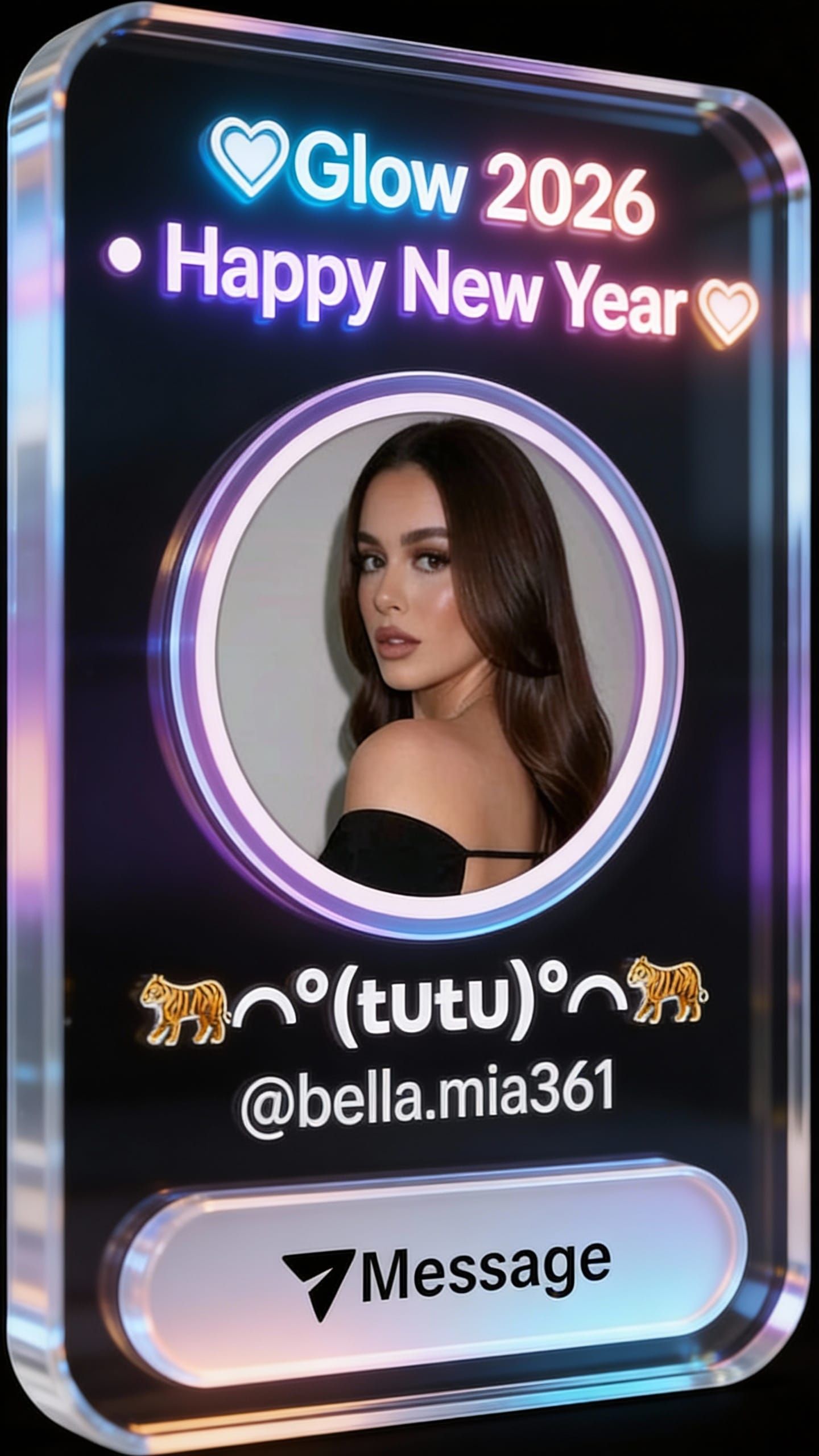 Premium 3D Acrylic Badge with Custom Glow Effect