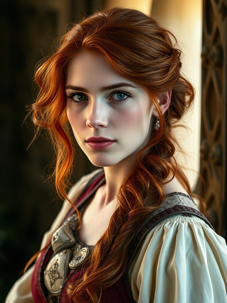 Enigmatic Medieval Renaissance Fantasy Woman