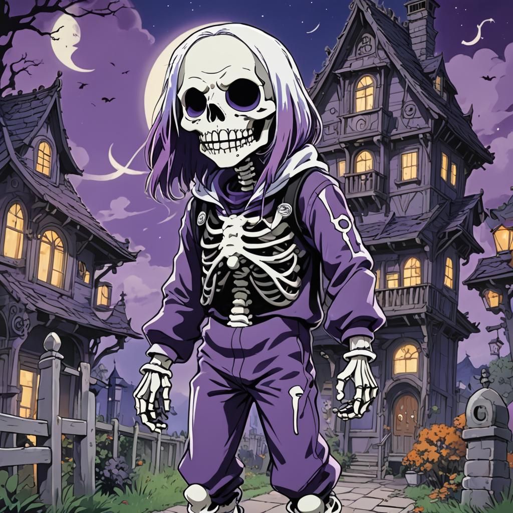 Skid from Spooky Month in Anime Style