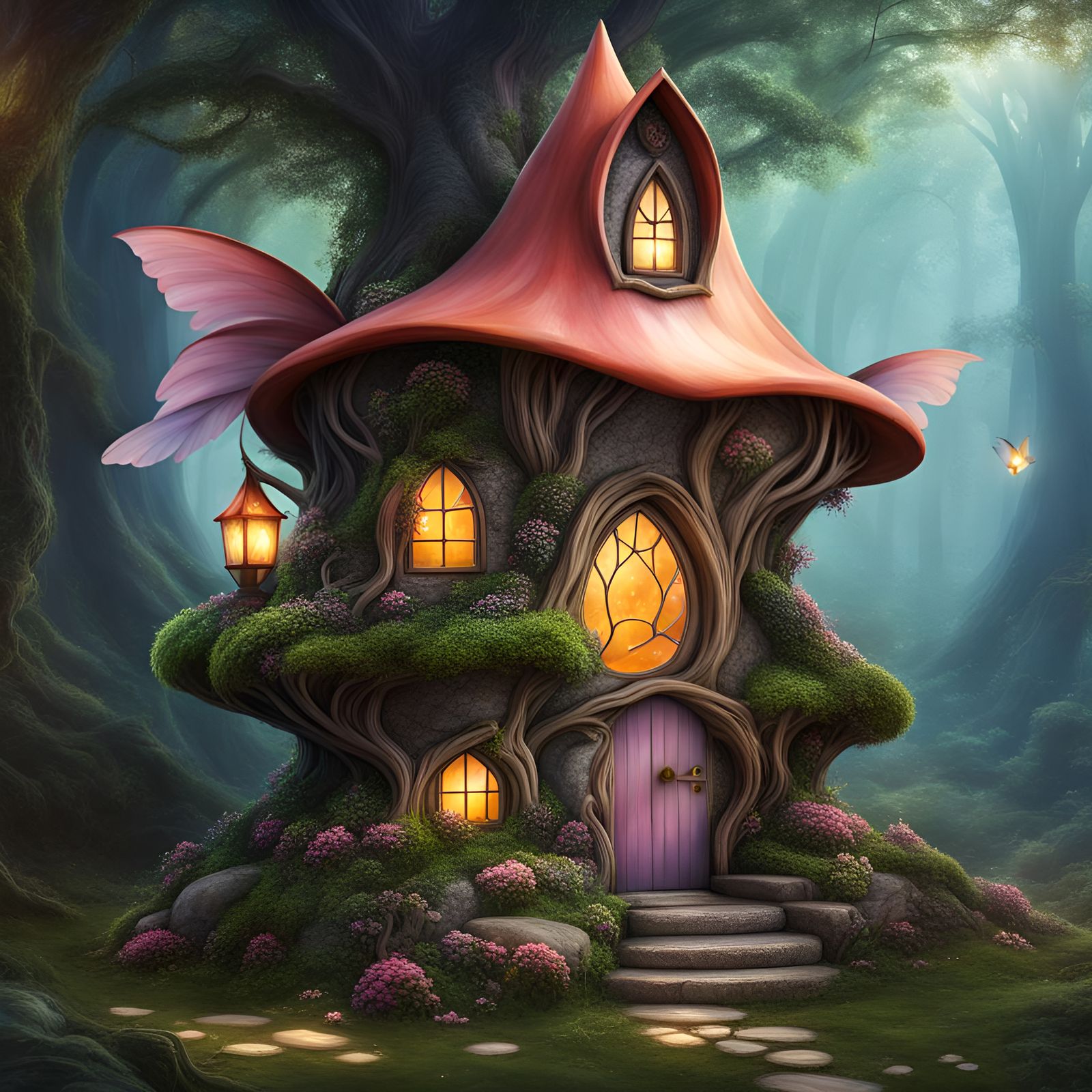 Fantasy fairy house