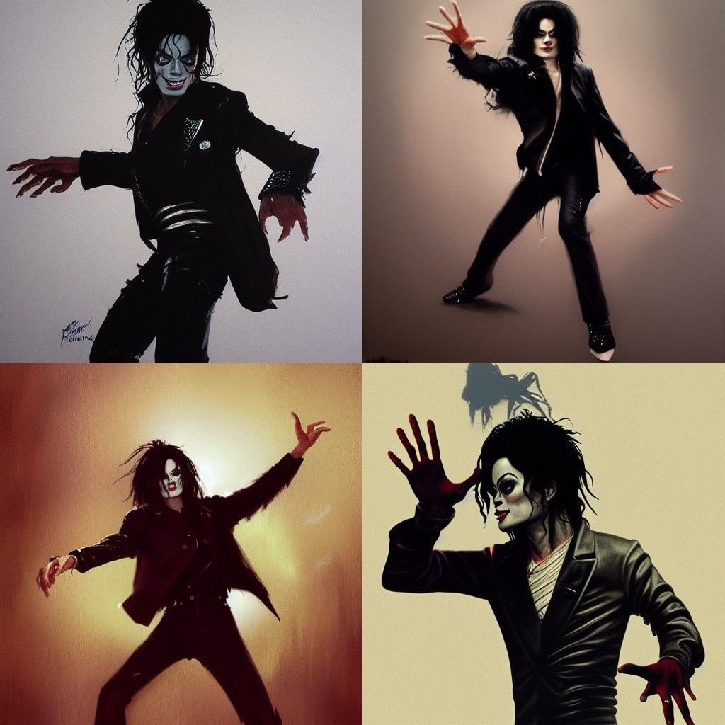 Michael Jackson Sinister Dance, Baroque Style