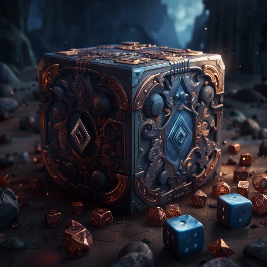 Dice Game Determines World Fate in Detailed Matte Painting