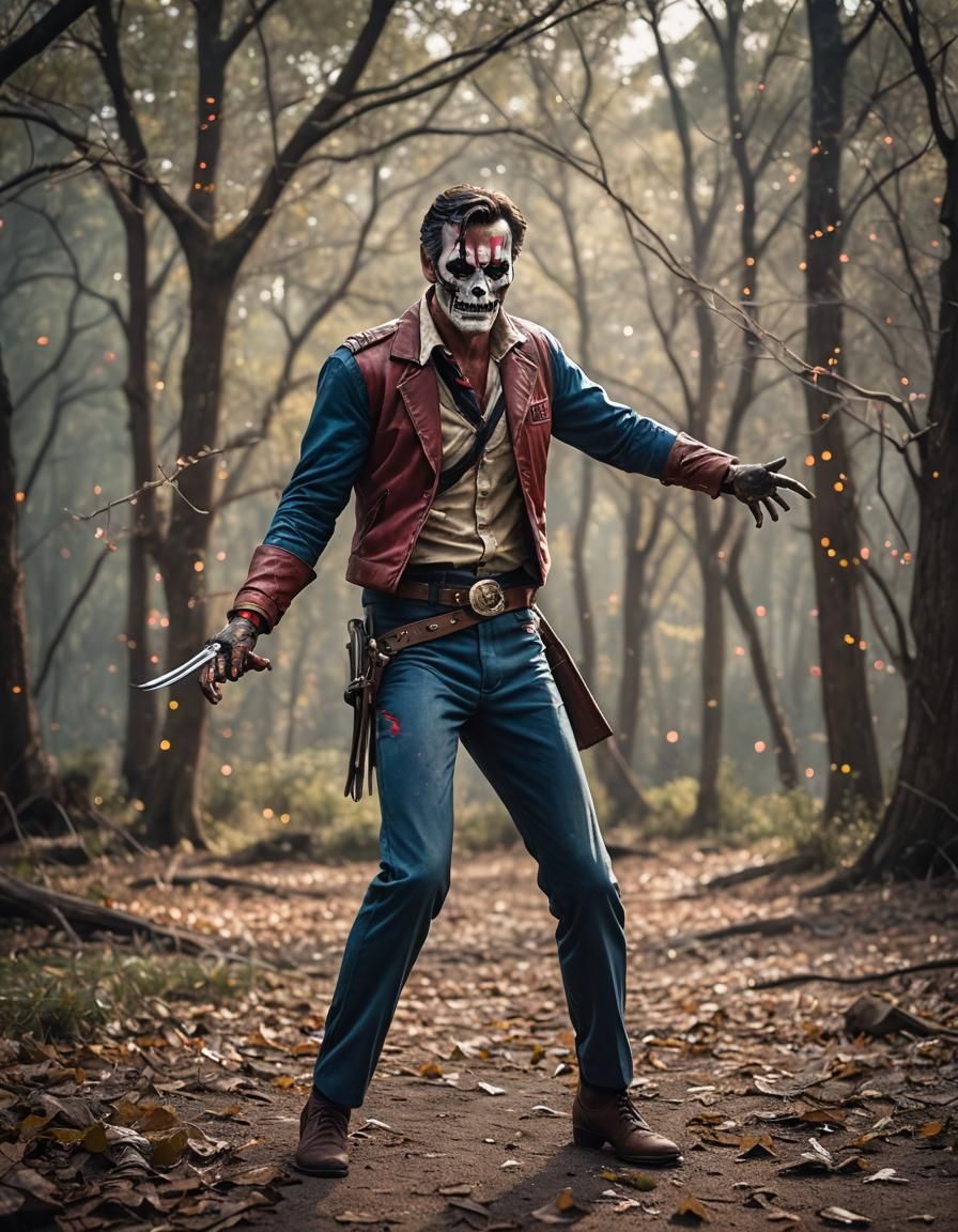 Ash Williams Dances with Deadite: Sharp Photography