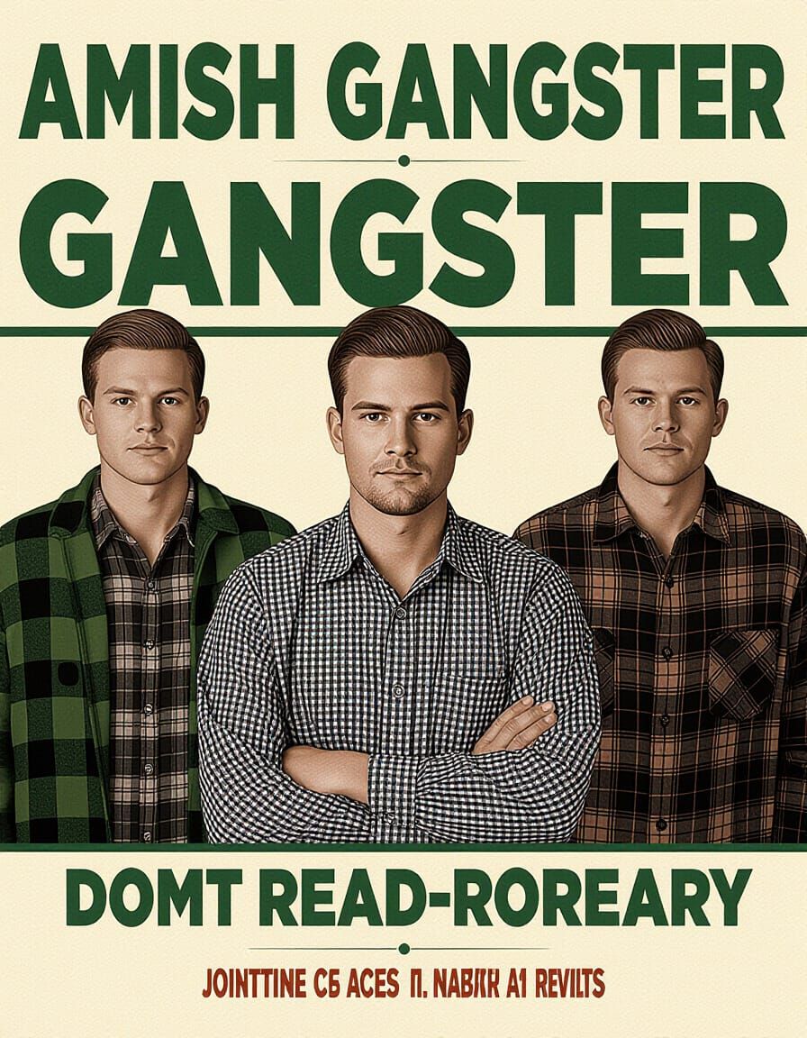 Amish Man in Gangster Style